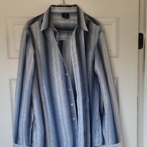 Stylish Blue Gradient Men's Shirt